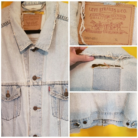 vintage levis shirt labels